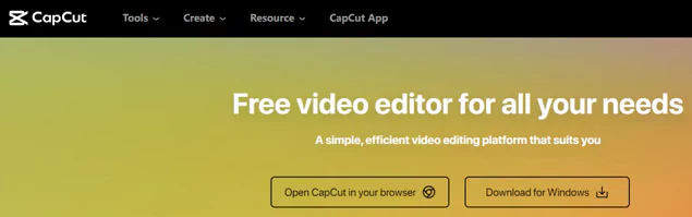 Download Capcut for PC