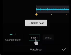 Auto generate to match the audio and video beat