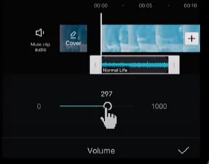 Changing the volume
