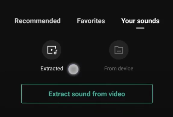 Extracting audio from a video