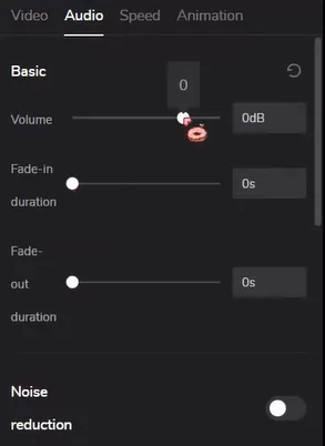 Modifying the volume