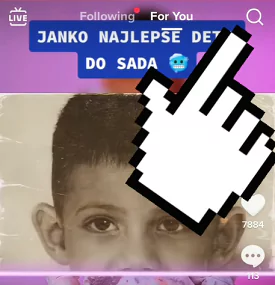 TikTok search for templates