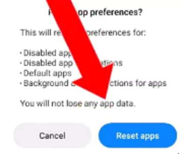 Reset App preferences