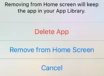 Deleting the unnecessary apps