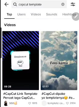 Capcut template in TikTok