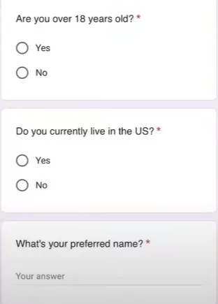 Fill out the application