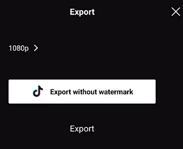 Export the video