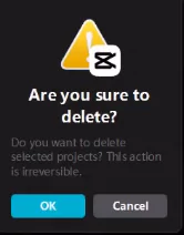 Delete confirmation