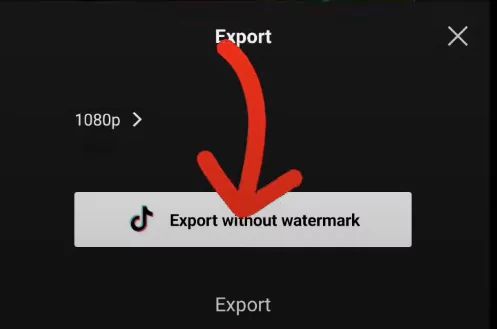 Export without watermark