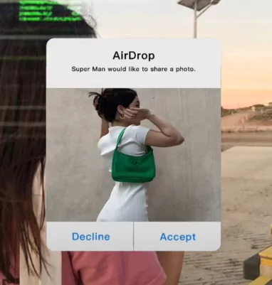Preview the AirDrop template