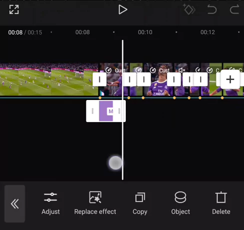 Video editing using CapCut iOS