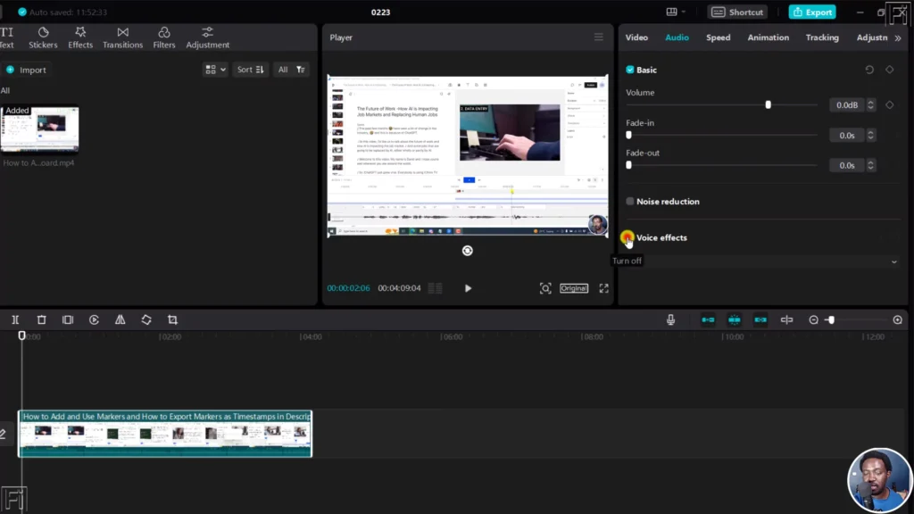 Add voice effects