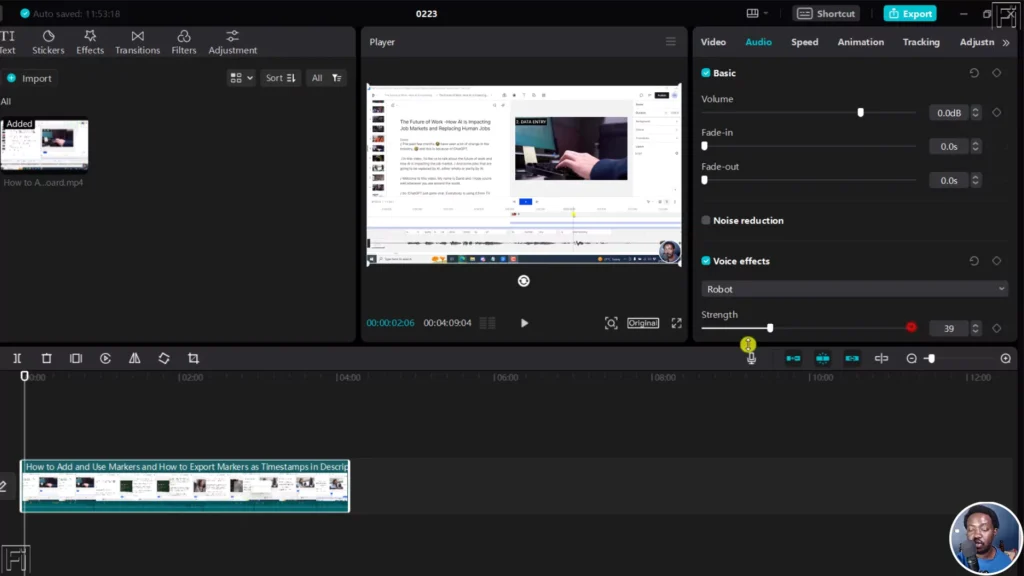 Voice Changer Effects in CapCut - Complete Guide for Creators 4 Applying different strengths