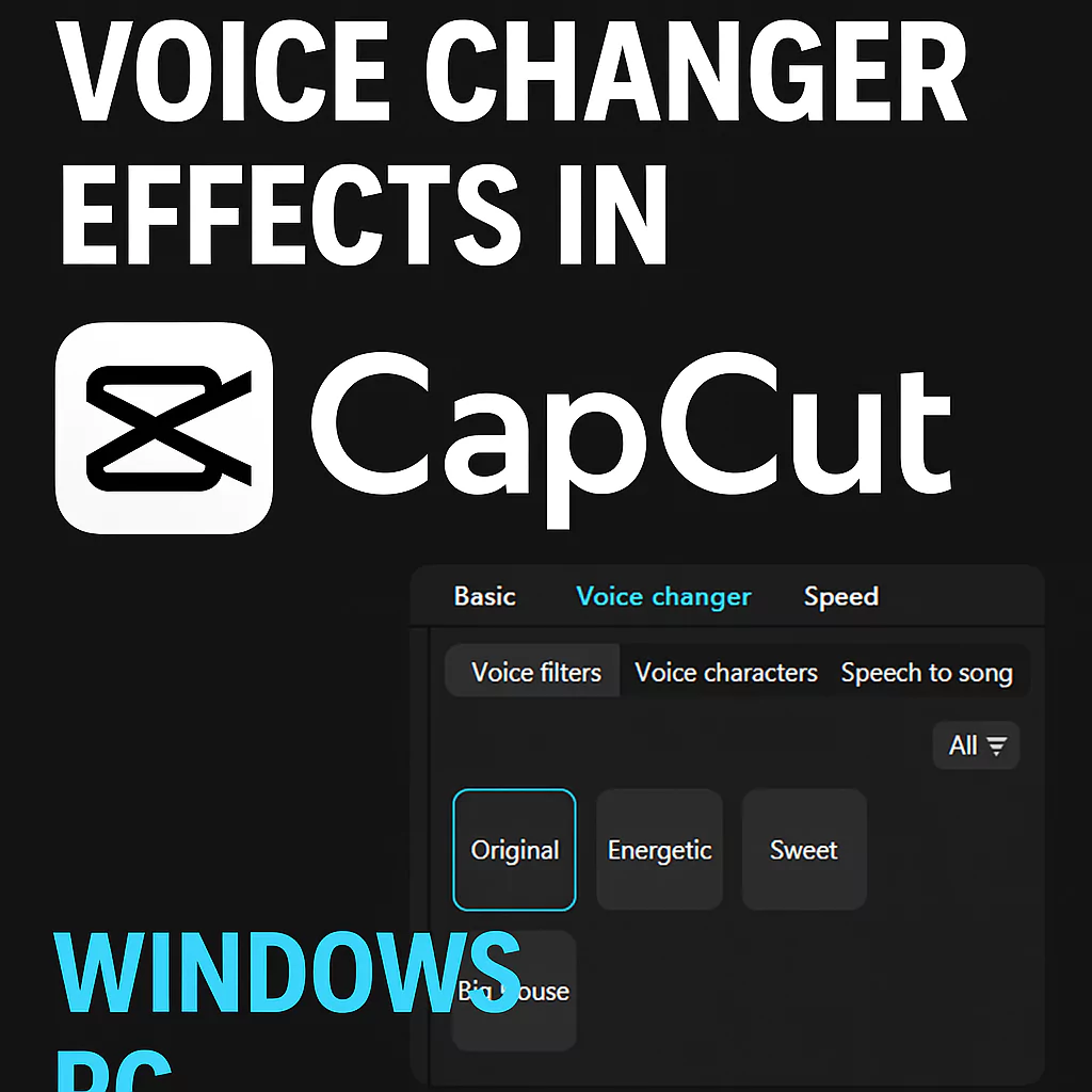 Voice changer effect in CapCut pc