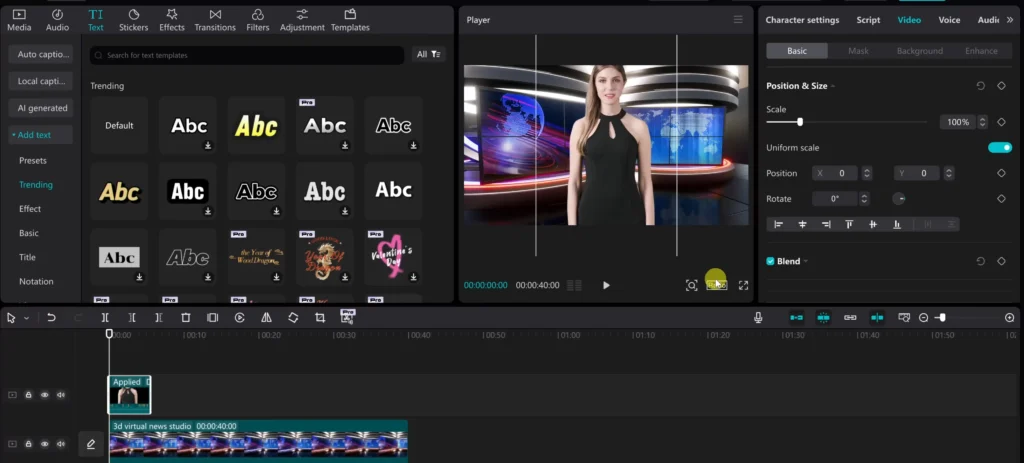 10 Essential CapCut Tips and Tricks for Creators 5 ai avatar news reporter 682f89df181c7