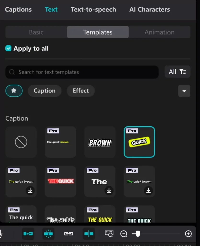 10 Essential CapCut Tips and Tricks for Creators 14 Caption templates