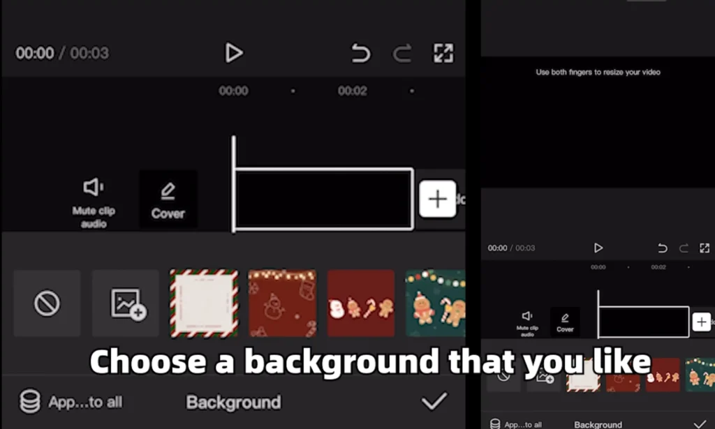 How to Create Eye-Catching YouTube Intro Videos using CapCut 4 Choose a background