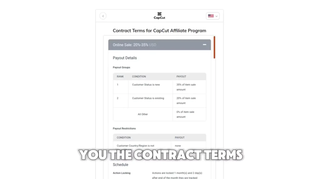 CapCut Affiliate Program: Earn money as a Creator in 2025 7 Contract terms