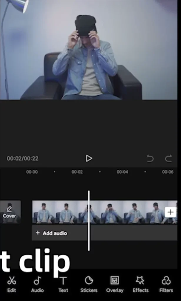 How to Create Spiderweb Dress-Up Videos like TikTok Pros 5 Drag the first clip