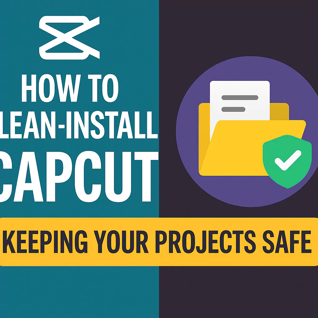 How to clean install capcut