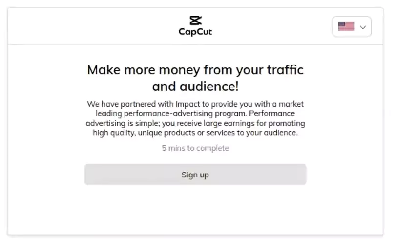 CapCut Affiliate Program: Earn money as a Creator in 2025 4 Sign up process