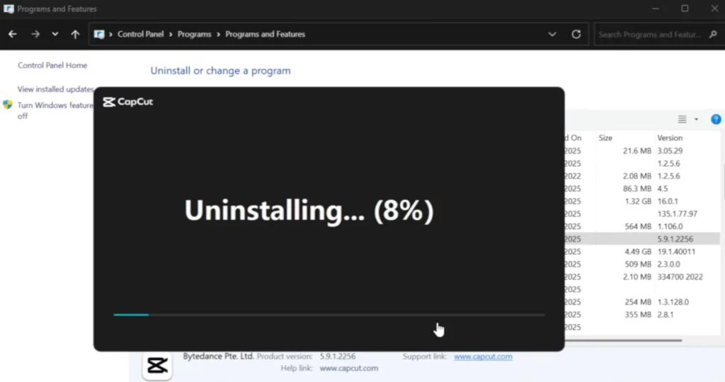 How to prevent CapCut from updating automatically? 3 Uninstall capcut