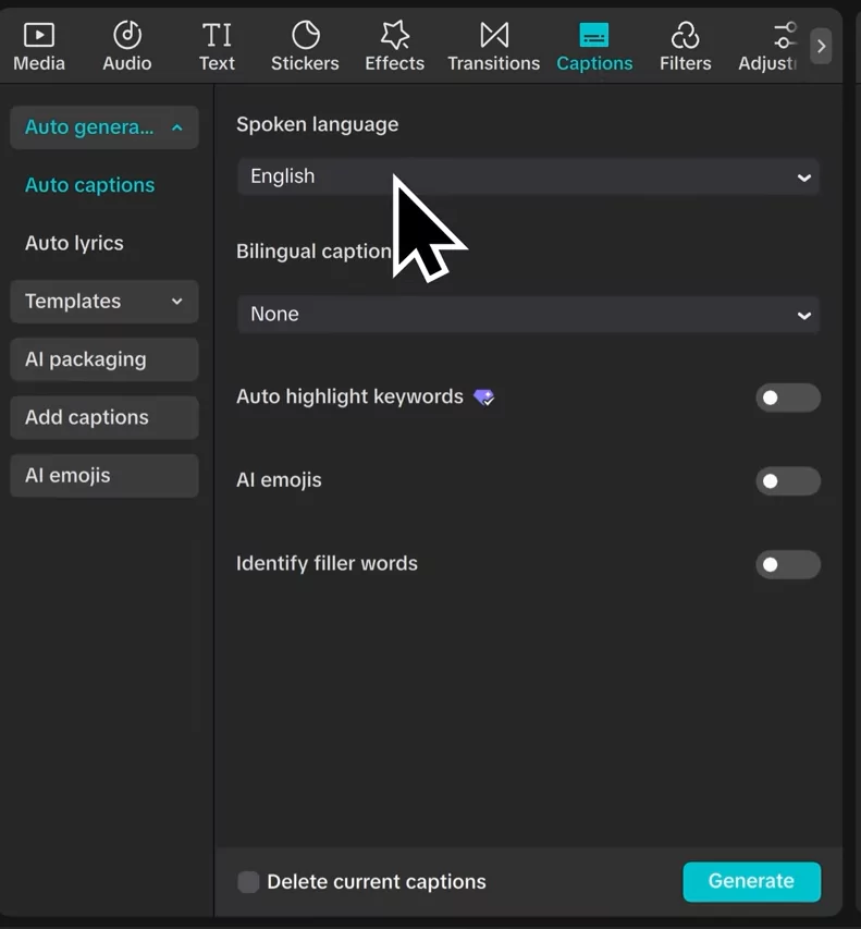 CapCut Masterclass: The Complete Beginner-to-Pro Video Editing Guide (2025) 36 Adding auto captions