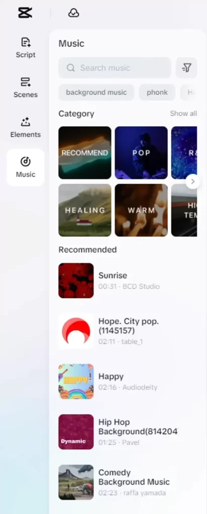 Unlock the Power of Free AI Video Creation with CapCut’s New AI Video Maker 13 Adding background music