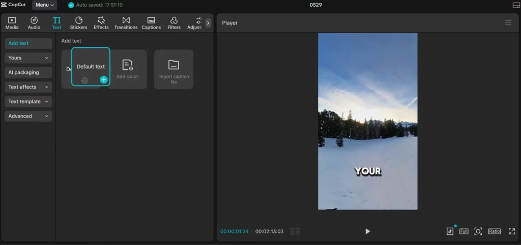 CapCut Masterclass: The Complete Beginner-to-Pro Video Editing Guide (2025) 40 Adding your own text
