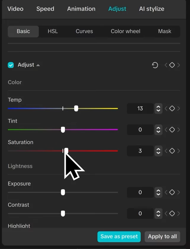 CapCut Masterclass: The Complete Beginner-to-Pro Video Editing Guide (2025) 31 Adjusting the filters