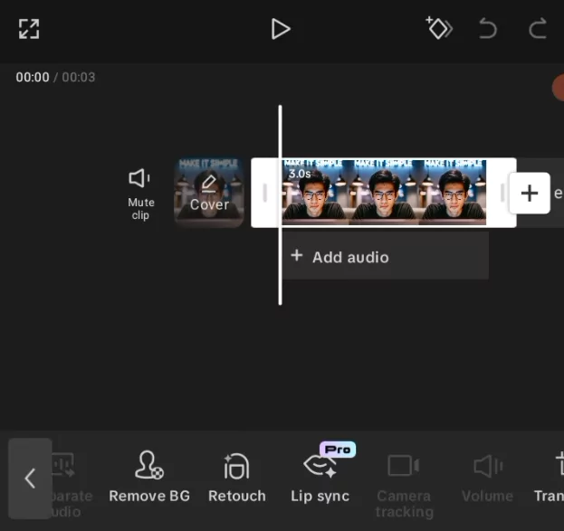 CapCut Lip Sync Not Working? Here's How to Fix It 3 CapCut lip sync feature