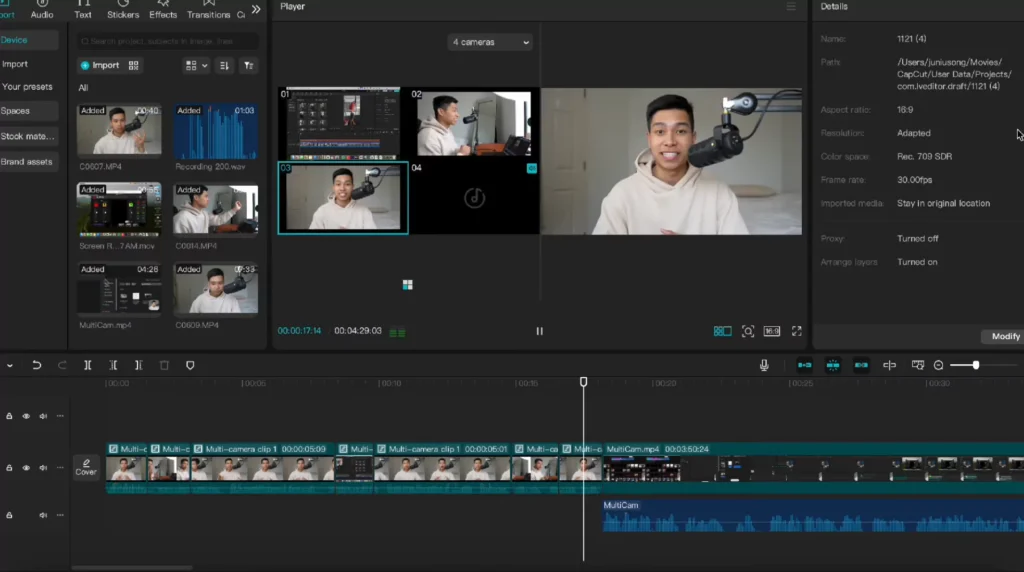 Ultimate Guide to MultiCam Editing with CapCut on Mac and PC 3 CapCut multicam feature