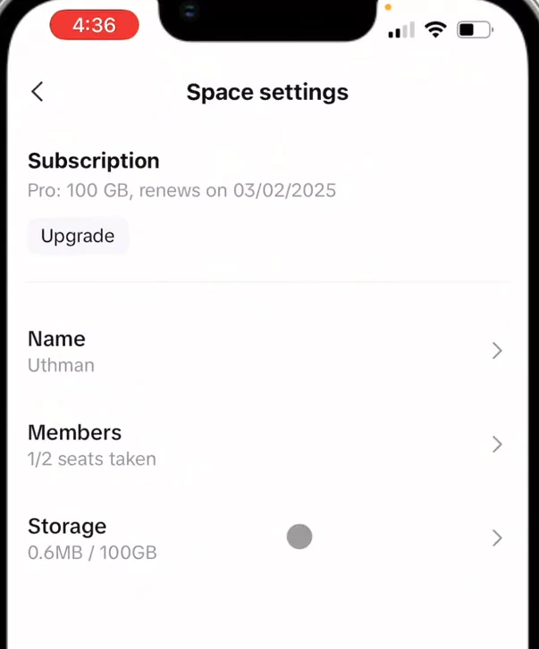 How to Increase Cloud Storage on CapCut: A Complete Guide 7 Click on storage to buy more