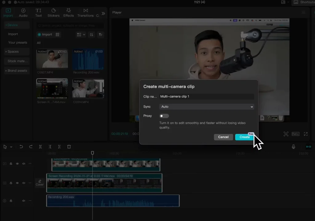 Ultimate Guide to MultiCam Editing with CapCut on Mac and PC 8 Create multi camera clip