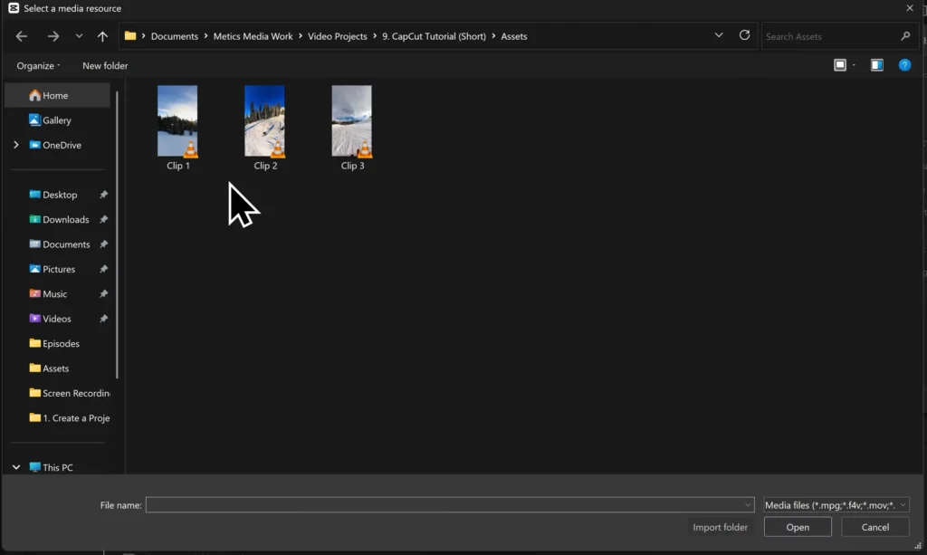 CapCut Masterclass: The Complete Beginner-to-Pro Video Editing Guide (2025) 9 Importing the footage