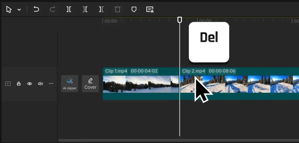 CapCut Masterclass: The Complete Beginner-to-Pro Video Editing Guide (2025) 16 Press delete button
