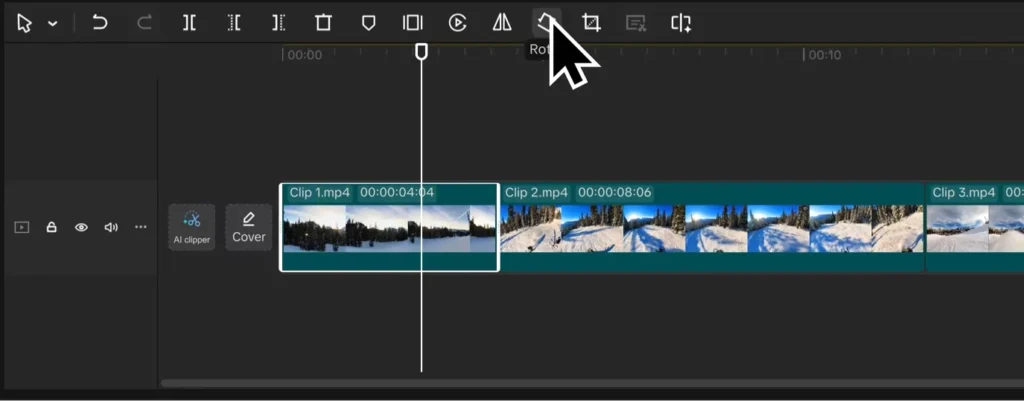 CapCut Masterclass: The Complete Beginner-to-Pro Video Editing Guide (2025) 20 Rotate button