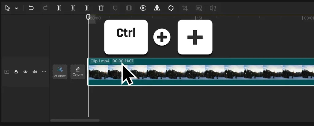 CapCut Masterclass: The Complete Beginner-to-Pro Video Editing Guide (2025) 12 Zoom into the timeline