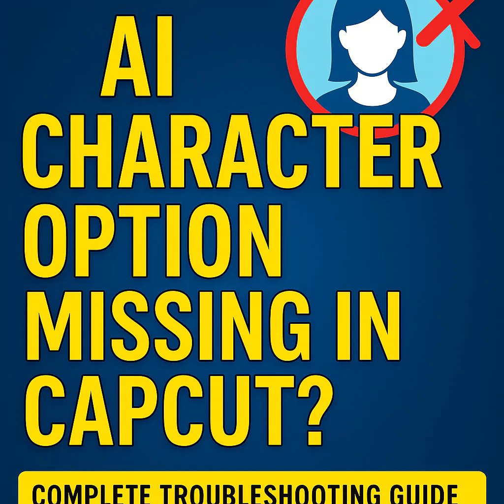 How to fix AI character option not showing
