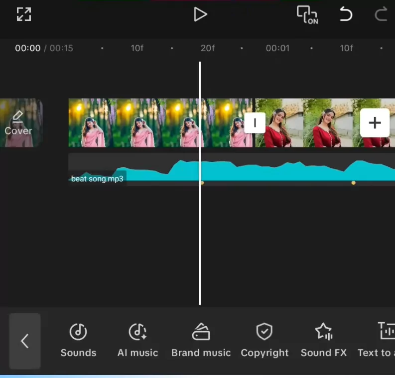 Make Viral Photo Beat Sync videos for WhatsApp status using CapCut 11 Adjust photo according to the beat
