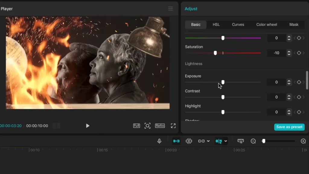 YouTube Storytelling with CapCut: Cinematic Editing Tips for Creators 20 Adjust the color wheel
