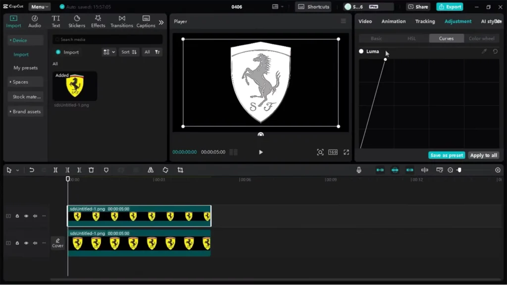 7 CapCut Effects to use in your Videos for Getting PRO Level Edits 9 Adjust the graph for Curves
