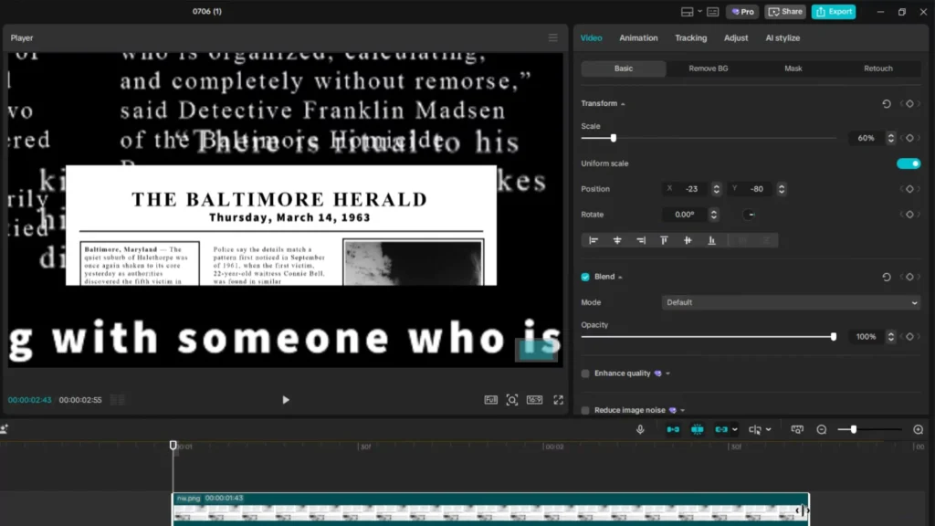 How to Recreate Lemmino’s Cinematic Video Style in CapCut: Complete Step-by-Step Guide 10 Crop using masking tool