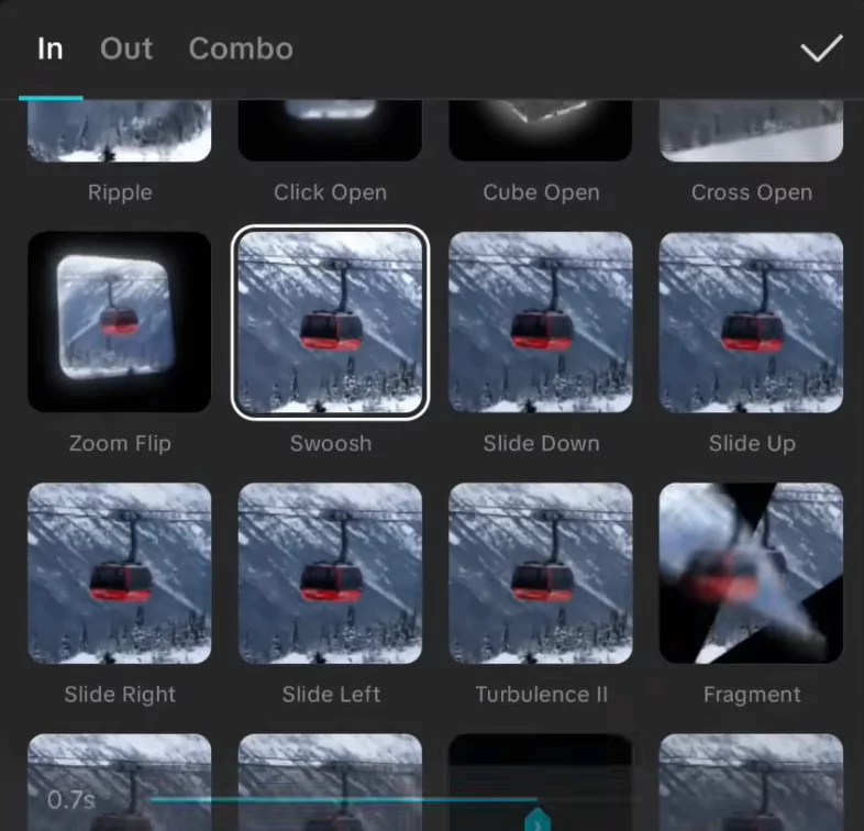 Make Viral Photo Beat Sync videos for WhatsApp status using CapCut 17 In and out animations