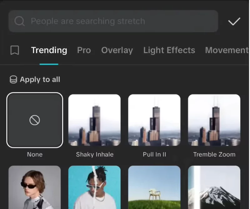 Make Viral Photo Beat Sync videos for WhatsApp status using CapCut 16 Insert transition