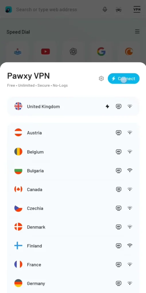 Make Viral Photo Beat Sync videos for WhatsApp status using CapCut 3 Install VPN