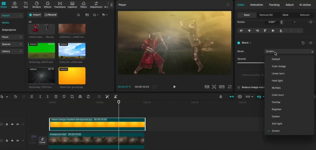 YouTube Storytelling with CapCut: Cinematic Editing Tips for Creators 9 Naturally merging the light source with the scene
