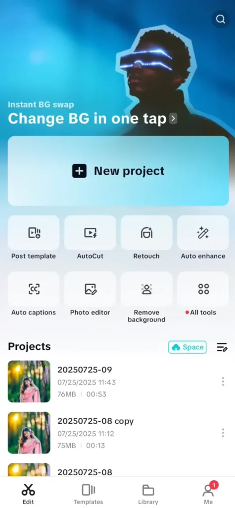 Make Viral Photo Beat Sync videos for WhatsApp status using CapCut 4 Open CapCut