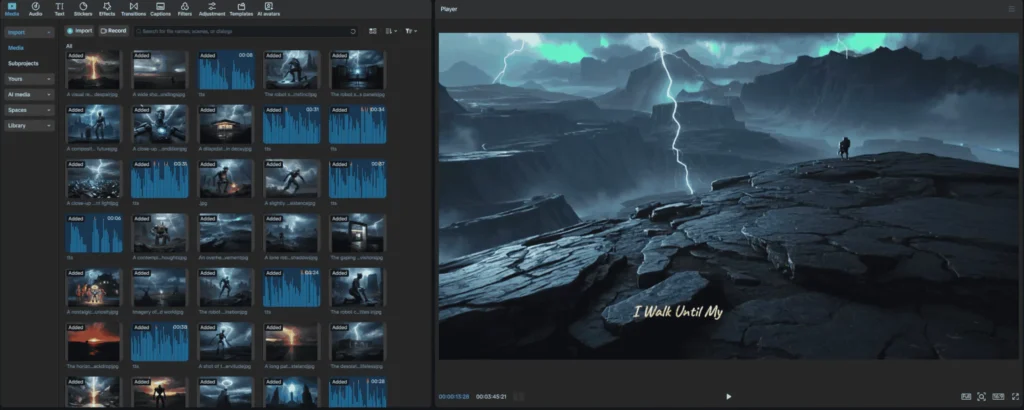How to use CapCut’s Free AI Video Maker for Quick Video Content Creation 9 Polishing the video and exporting