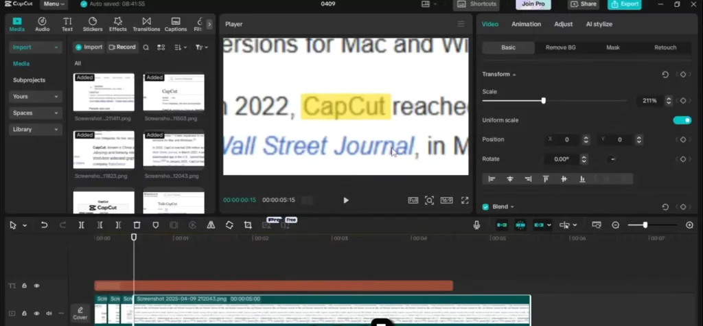7 CapCut Effects to use in your Videos for Getting PRO Level Edits 20 Repeat the process for each clip